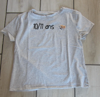 Tee shirt 10/11 ans.