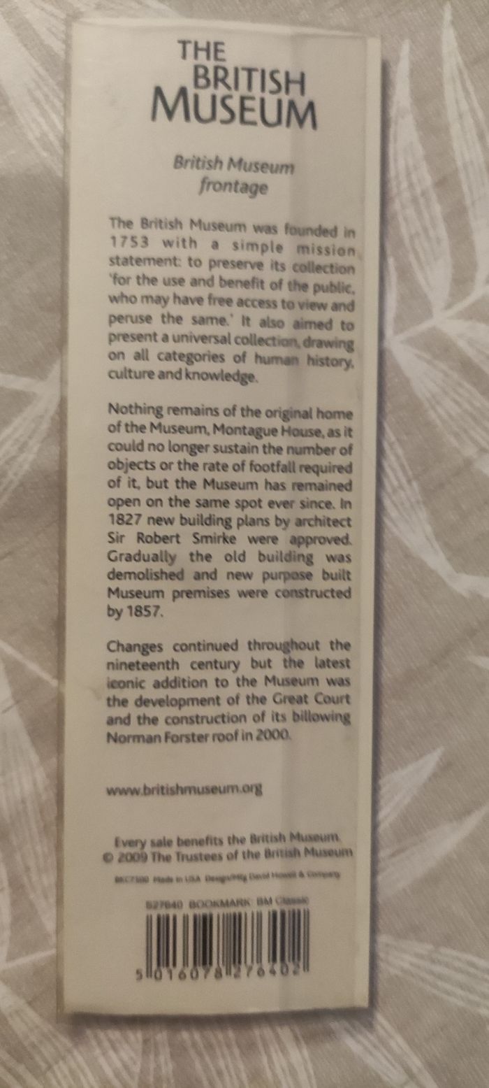 Marque page British Museum - photo numéro 2
