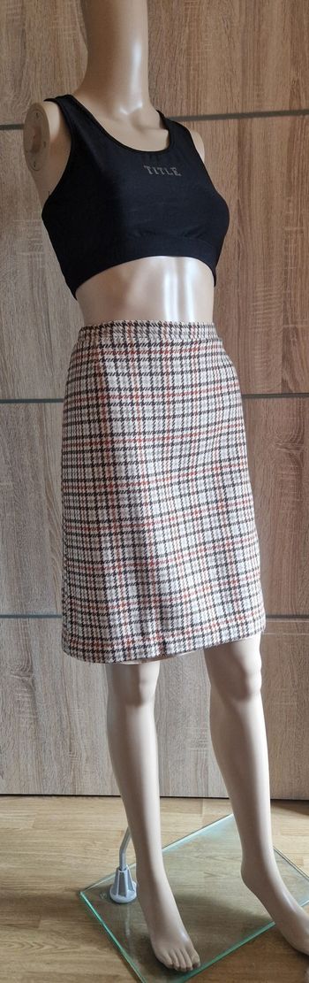 Jupe 40 beige à carreaux