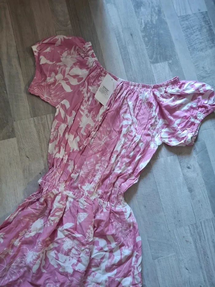 Robe 👗 ete mi longue avec col large élastique - photo numéro 3