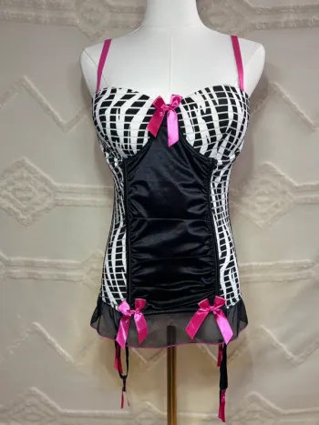 Corset  sexy emo Y2K burlesque lingerie pin-up