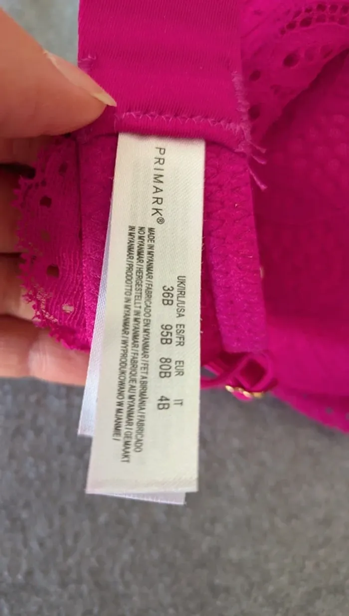 Sublime soutien-gorge push up rose fushia 95B - photo numéro 7