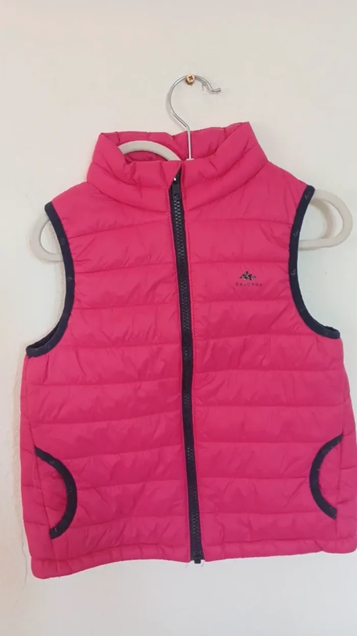 Doudoune rose Quechua 4/5 ans