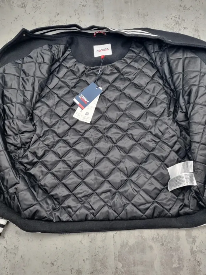 College Jacket Tommy Jeans noir, S Hommes - photo numéro 4