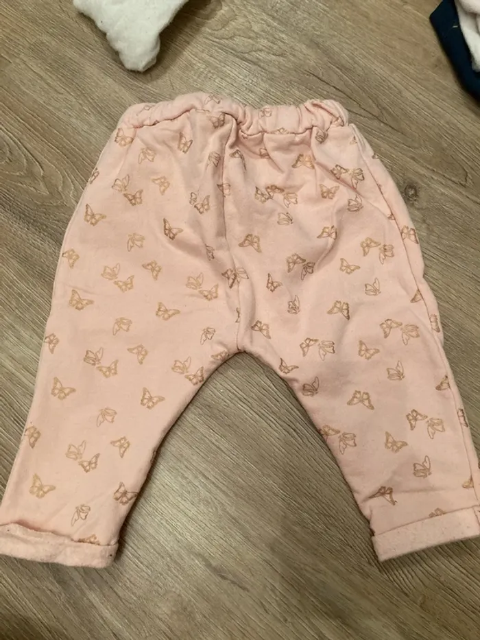 Pantalon rose 12 mois -74 cm - photo numéro 2