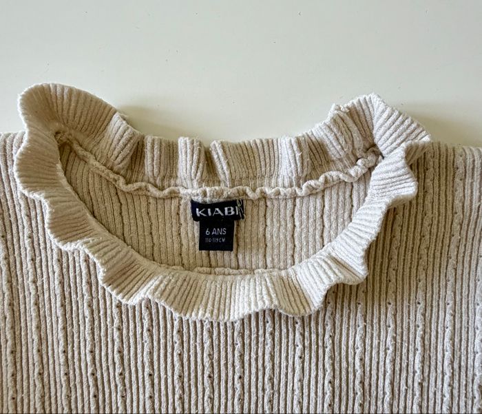 Pull beige Kiabi 6 ans - photo numéro 3