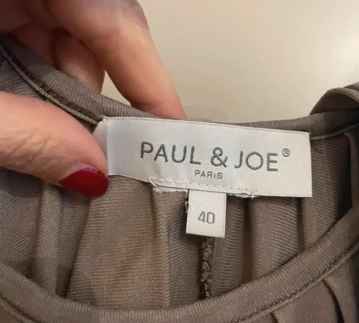 Paul & joe sister blouse tunique grise satinée Femme taille 40 - photo numéro 5
