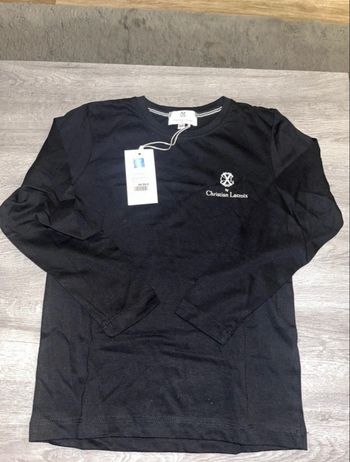 T-shirt noir Christian Lacroix