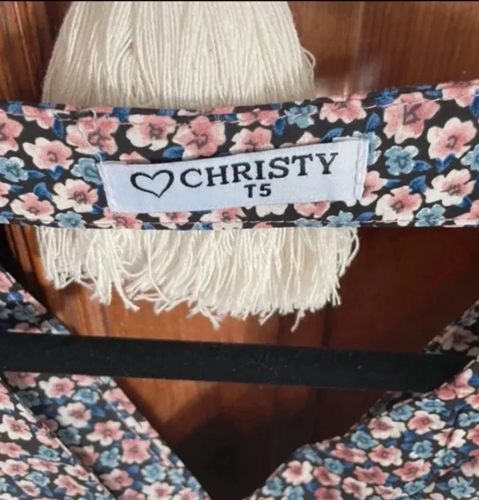 Blouse fleurs Christy neuve - photo numéro 3