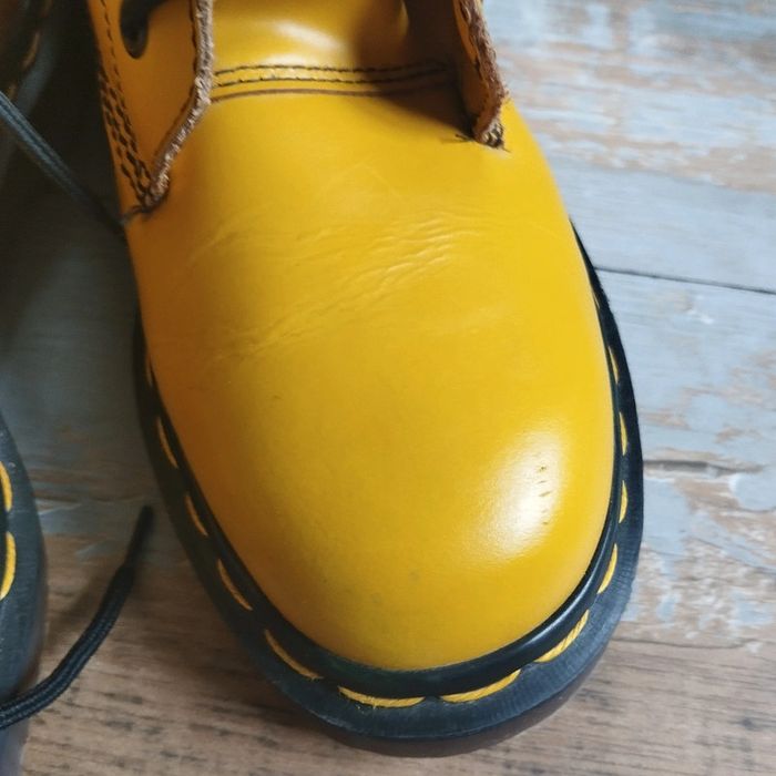 🔸1460 Dr. Martens collector mie Y2K Made in England T37 Jaune  rare ! - photo numéro 3