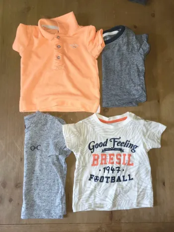 Lot de 4 tee-shirt bébé 3 mois