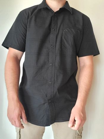 Chemise manches courtes Quiksilver noir - Taille XXL