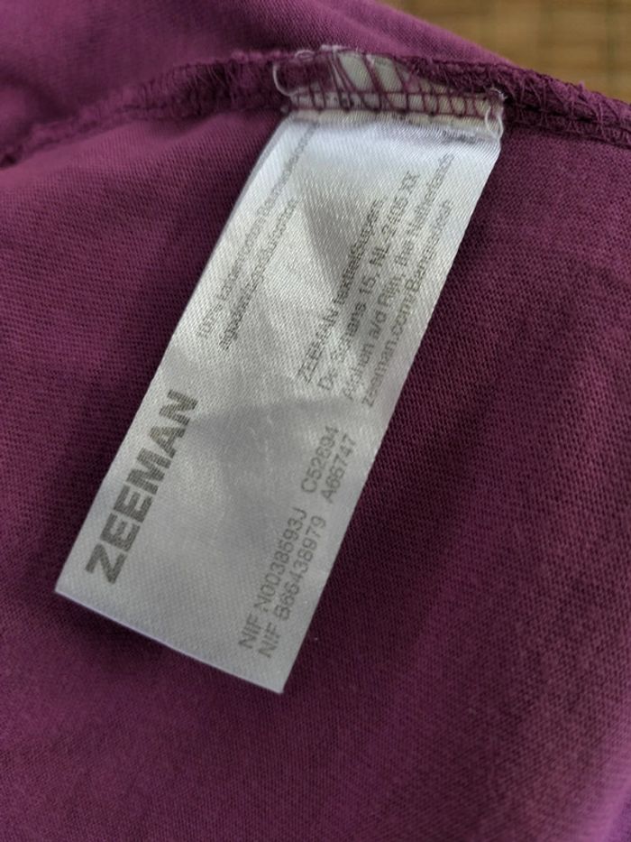 T-shirt manches courtes Zeeman Taille S - photo numéro 5