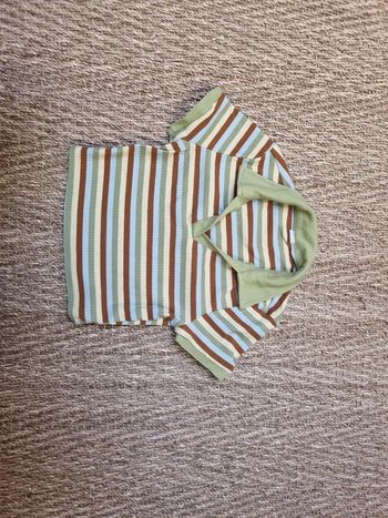 Tee shirt côtelé court 10ans