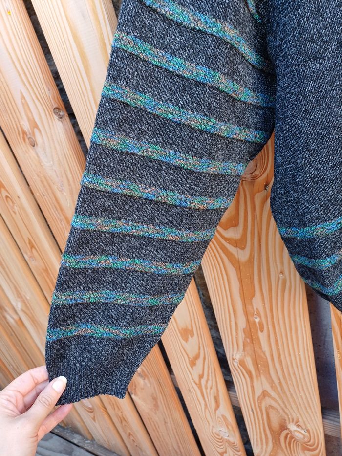 Joli pull vintage en laine et mohair taille XL - photo numéro 7