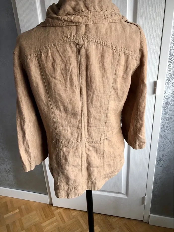Veste en lin beige - photo numéro 5