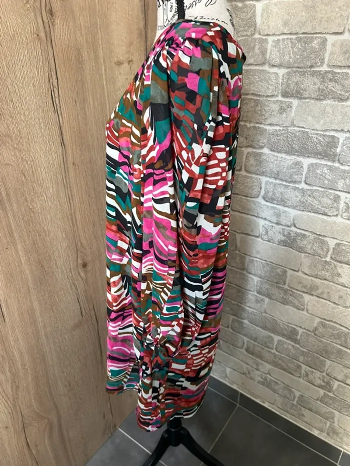 Robe casual multicolore neuve avec étiquette taille M - photo numéro 4