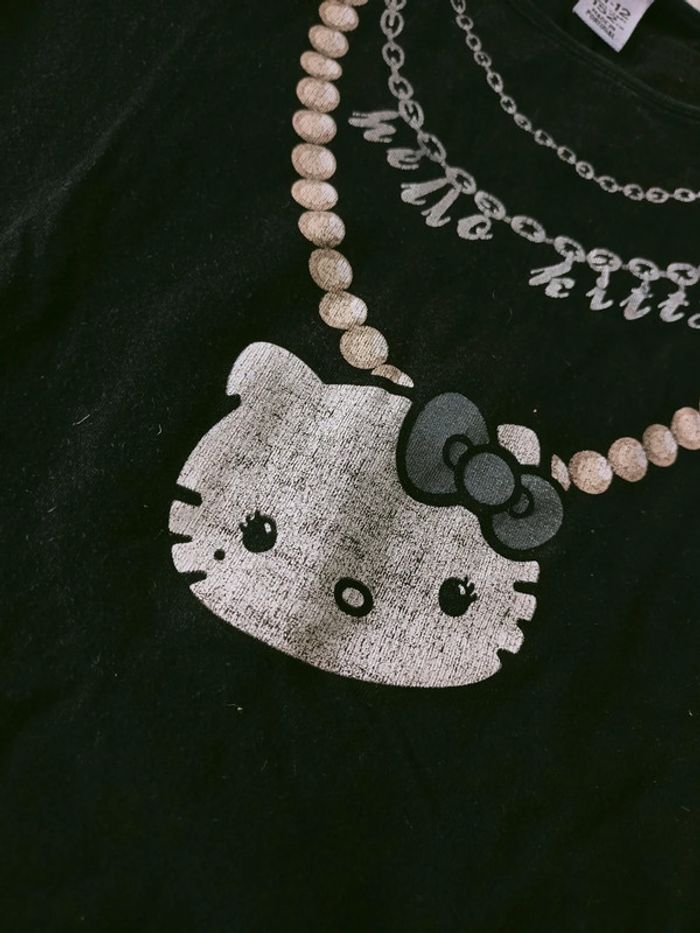 T-shirt noir hello Kitty 11/12ans-152cm N*0481 - photo numéro 2