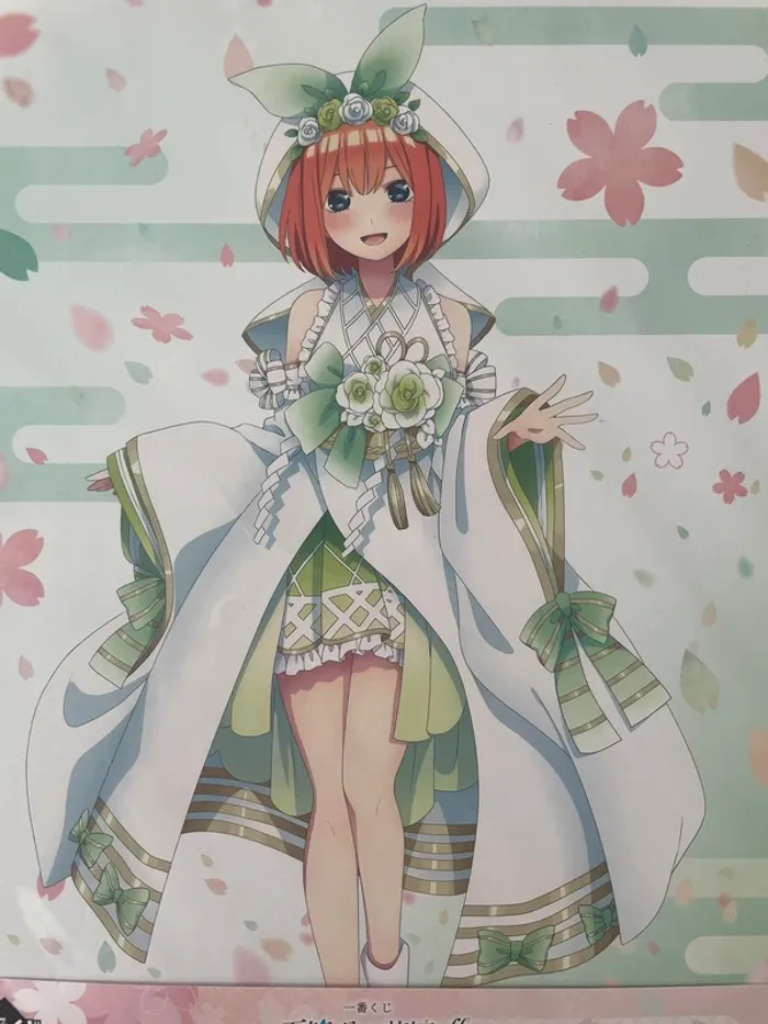 The Quintessential Quintuplets – Visual Board Yotsuba Nakano Ichiban Kuji Bride Style 18 x 26 cm - photo numéro 2
