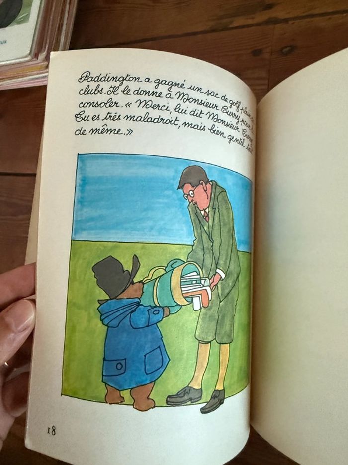 Livre ancien vintage l’Ours Paddington au golf Gentil Coquelicot Hachette Michael Bond - photo numéro 9