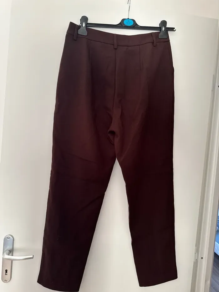 Pantalon de tailleur Cache Cache marron - photo numéro 6