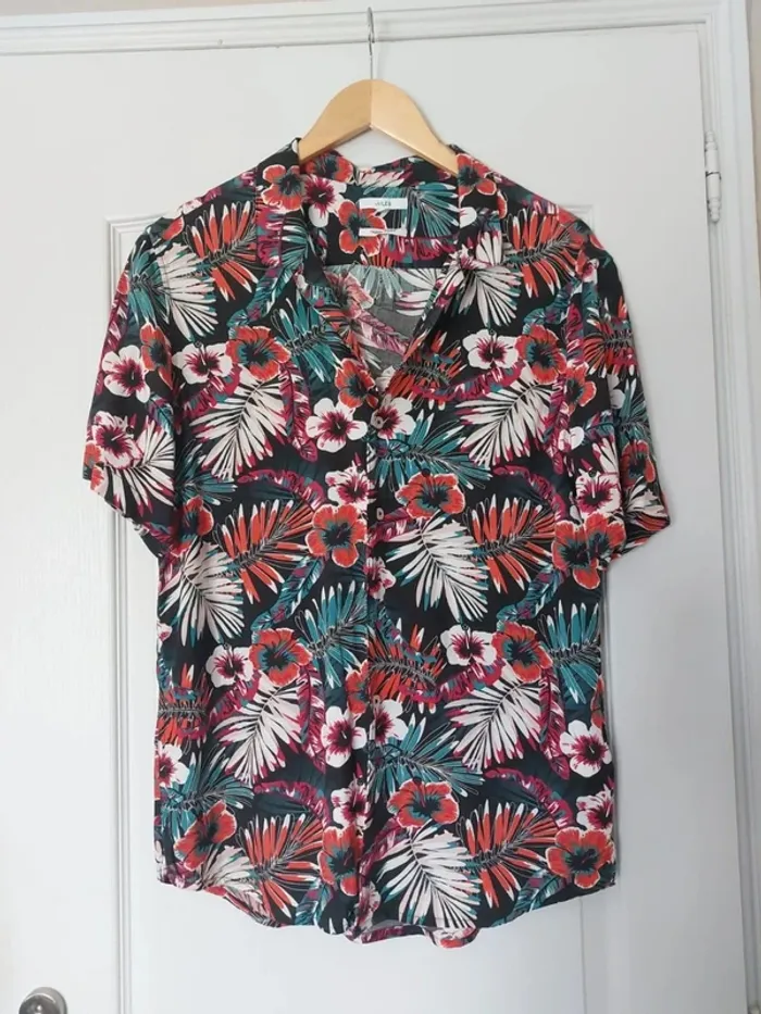 Chemise hawaïenne à fleur taille M