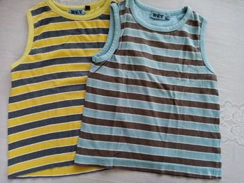 lot de 2 Débardeurs garçon 5ans