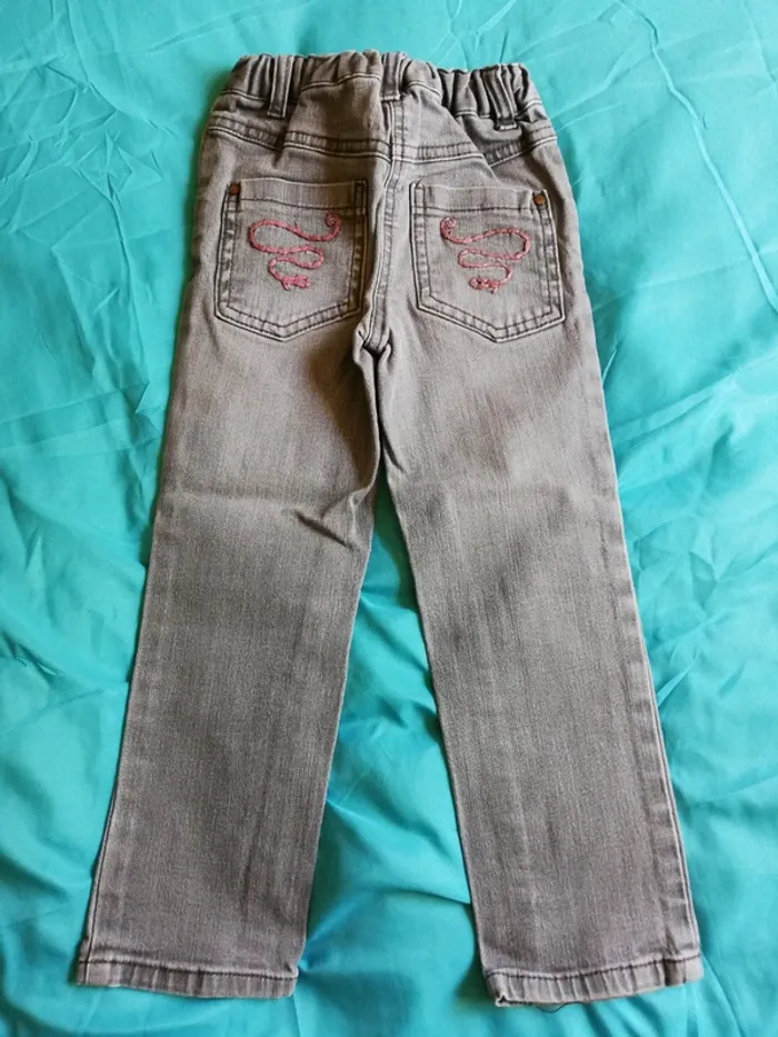 Jeans gris fille - photo numéro 2