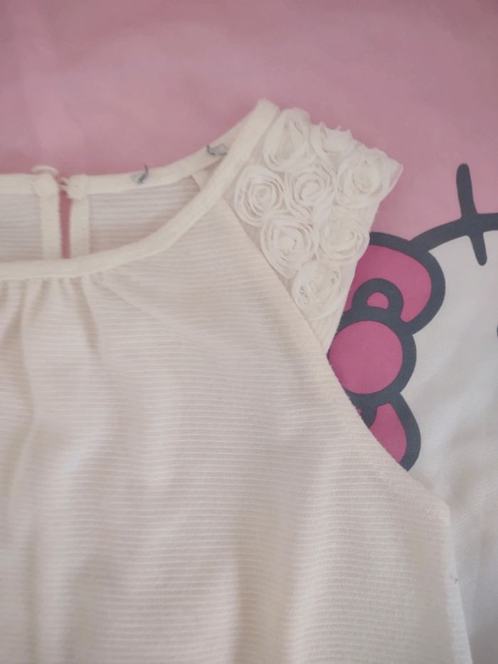 Débardeur chic fleurs aux épaules La Halle - photo numéro 2