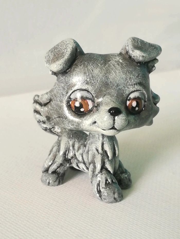 Littlest PetShop OOAK Lady And The Tramp Disney custom handmade LPS handpainted - photo numéro 2