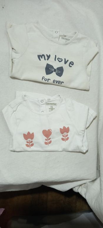lot de 2 tee shirts Orchestra