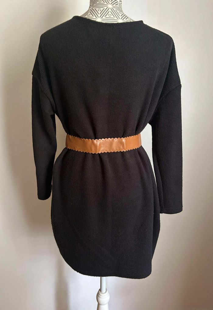 Robe pull noir + ceinture Shein - photo numéro 3