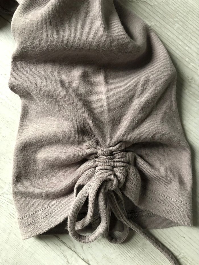AN36- Blouse taupe fantaisie T 50-52 - photo numéro 9