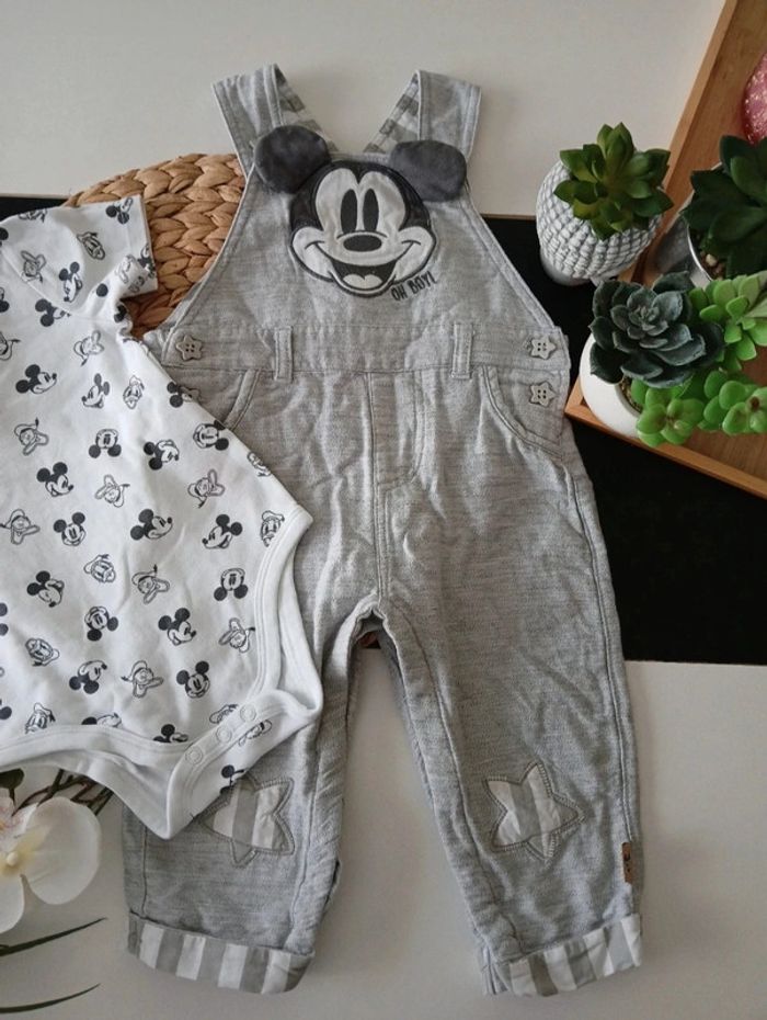 Ensemble salopette Mickey disney Taille 18 mois🌿🦁 - photo numéro 7