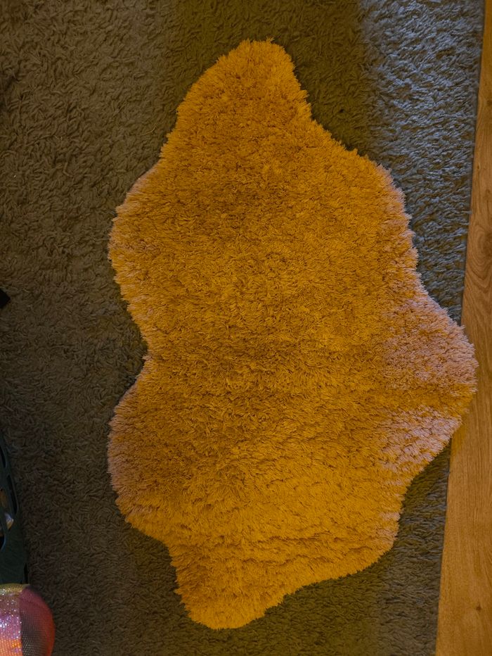 Tapis nuage rose clair