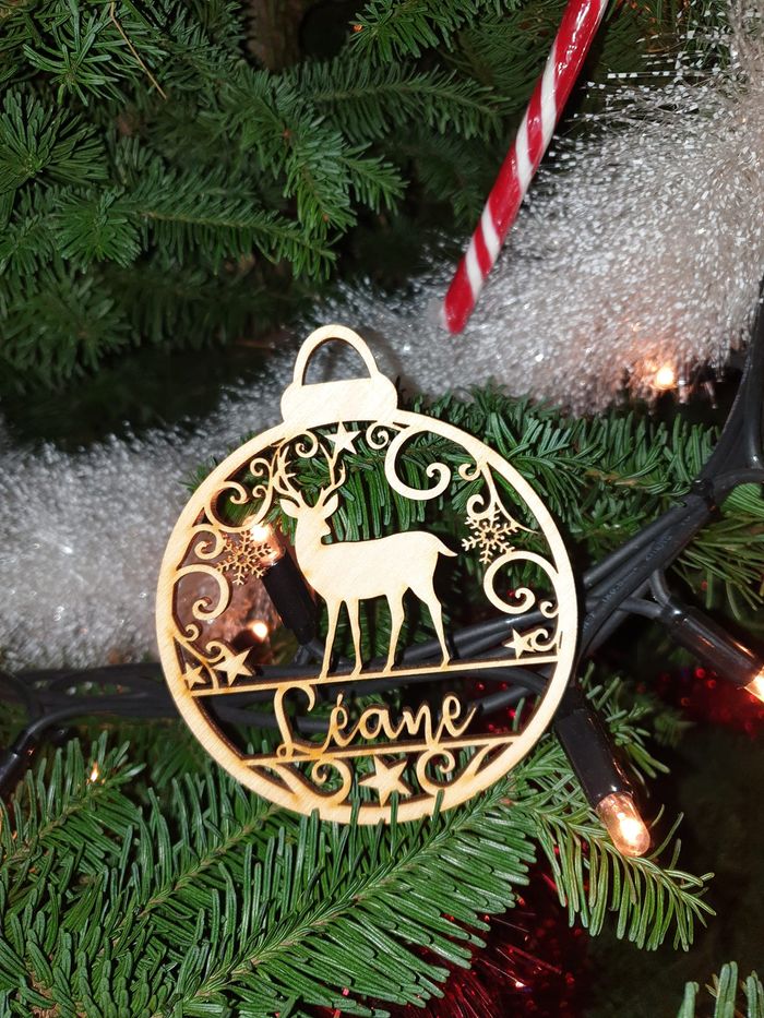 boule de Noël en bois - photo numéro 7