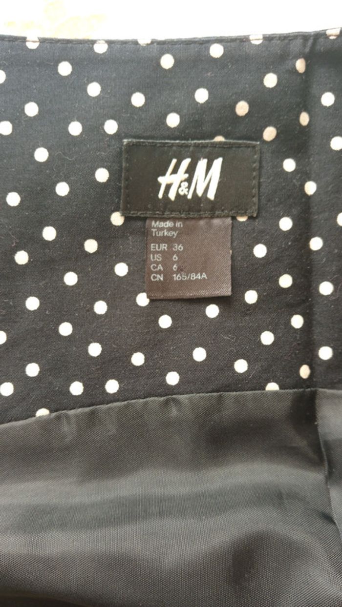 Robe été noire à pois Blanc 36 - photo numéro 6