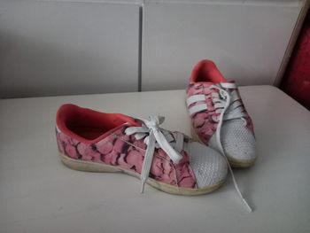 Chaussure à fleur rose orangé pointure 36