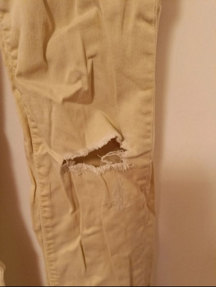 Pantalon Beige Coupe Droite Stradivarius – Taille 36 - photo numéro 5