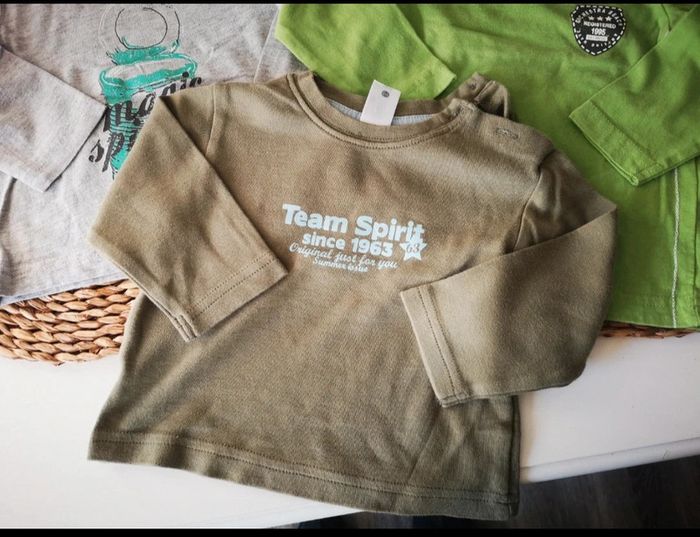 Ensemble t-shirts jean DPAM 12M - photo numéro 3