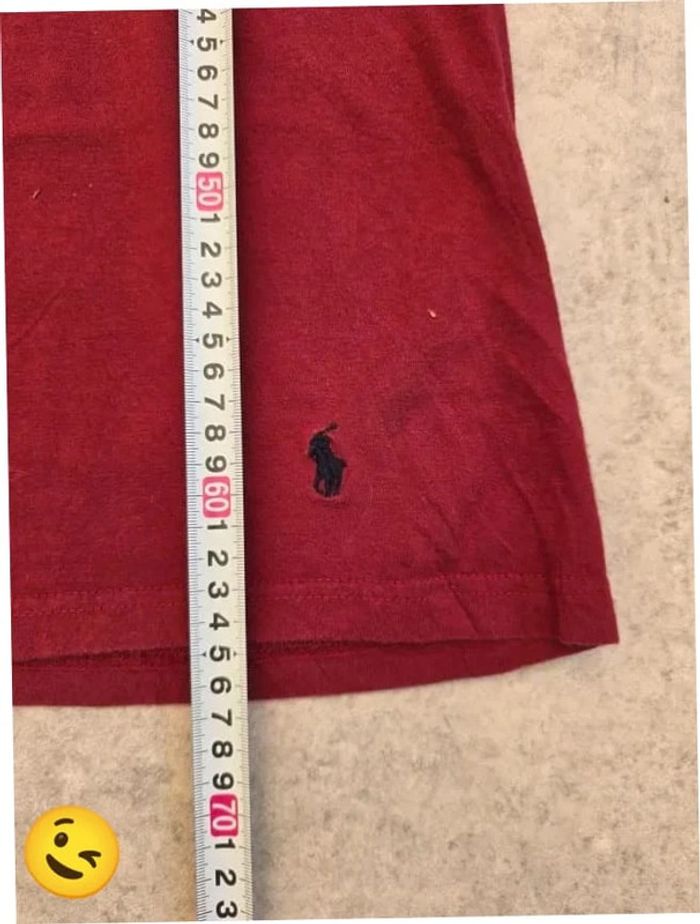 T-shirt Ralph Lauren L coupe col rond rouge Homme Men tee141 - photo numéro 5