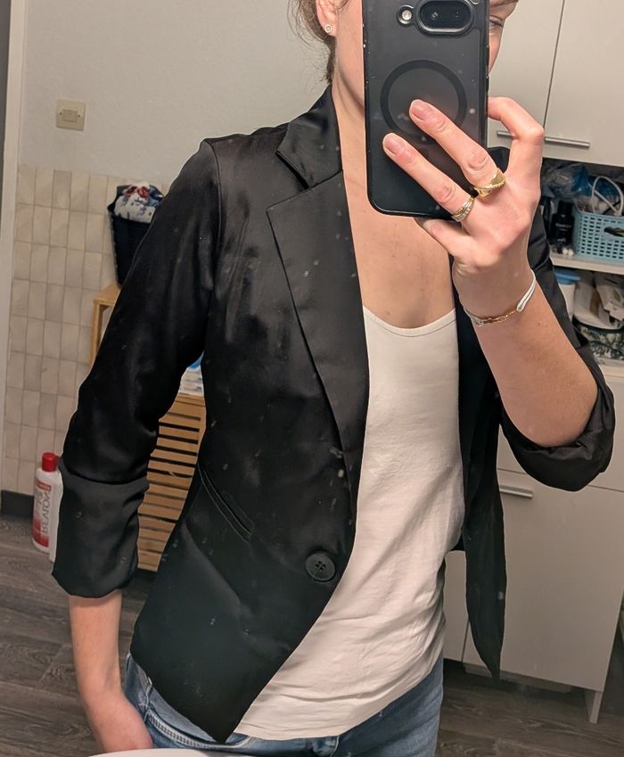 Veste blazer noir s - photo numéro 5