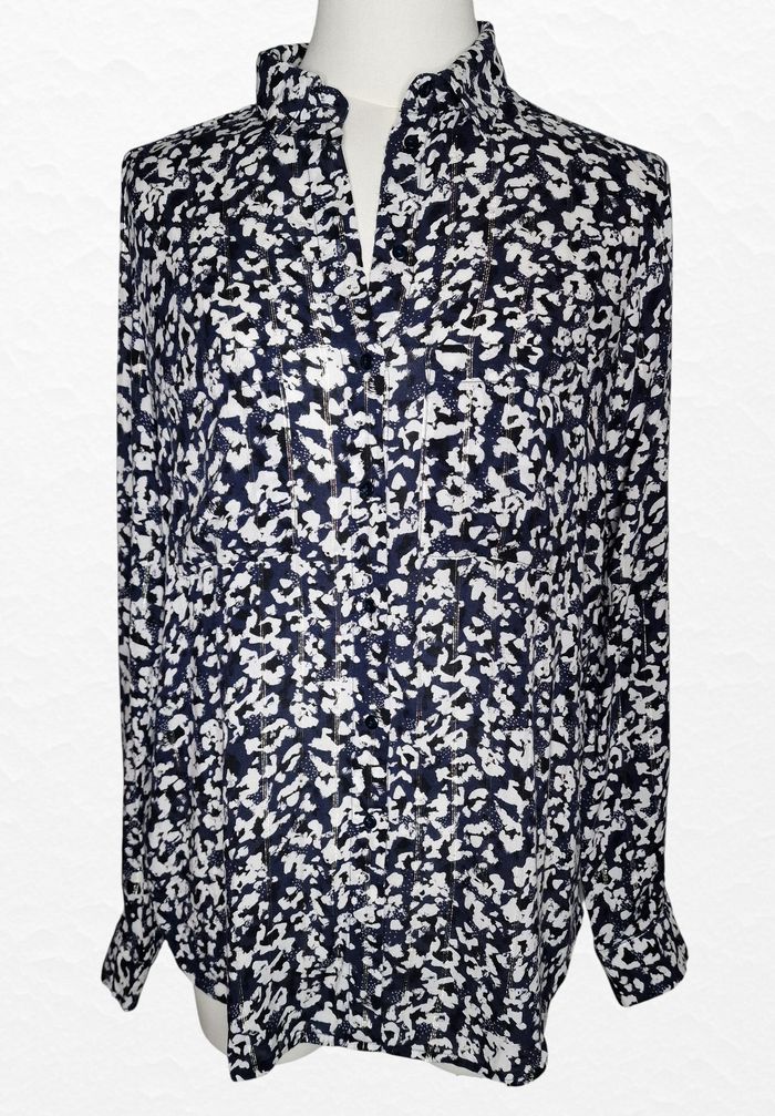 Chemisier Promod – Taille 36 – Blanc Marine – État : Très bon