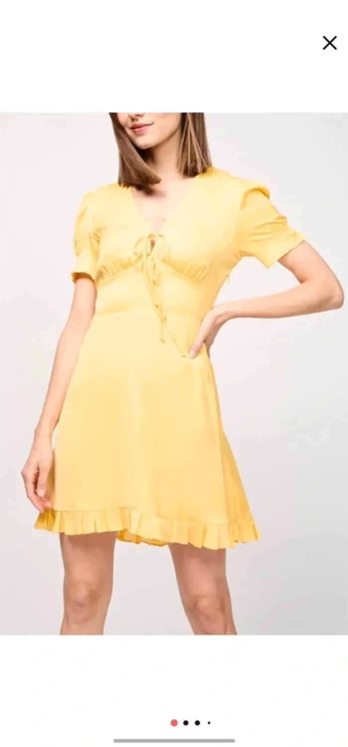 Robe patineuse Maje jaune - photo numéro 3