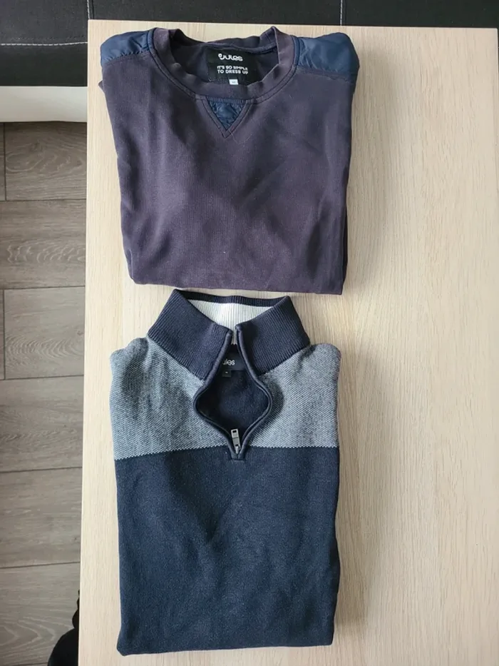 Lot 2 pulls Jules taille M bleu marine