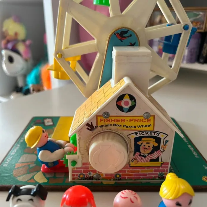 Grande roue fisher price 969 vintage music box ferris wheel 1966 - photo numéro 3