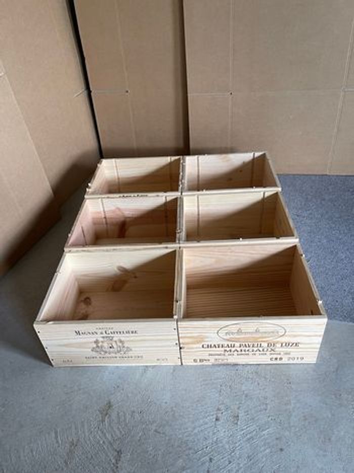 6 caisses de vin en bois - rangement et décoration - photo numéro 6