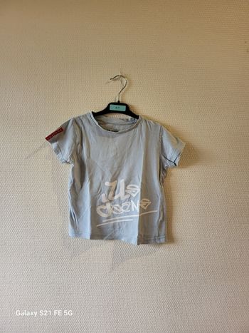 Tee-shirt manches courtes bleu