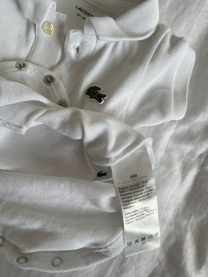 Body polo Lacoste Neuf 6 mois - photo numéro 3