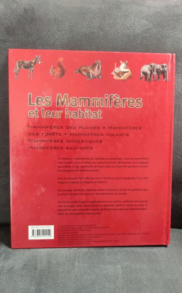 Questions réponses tout savoir sur les mammifères et leur habitat - photo numéro 2